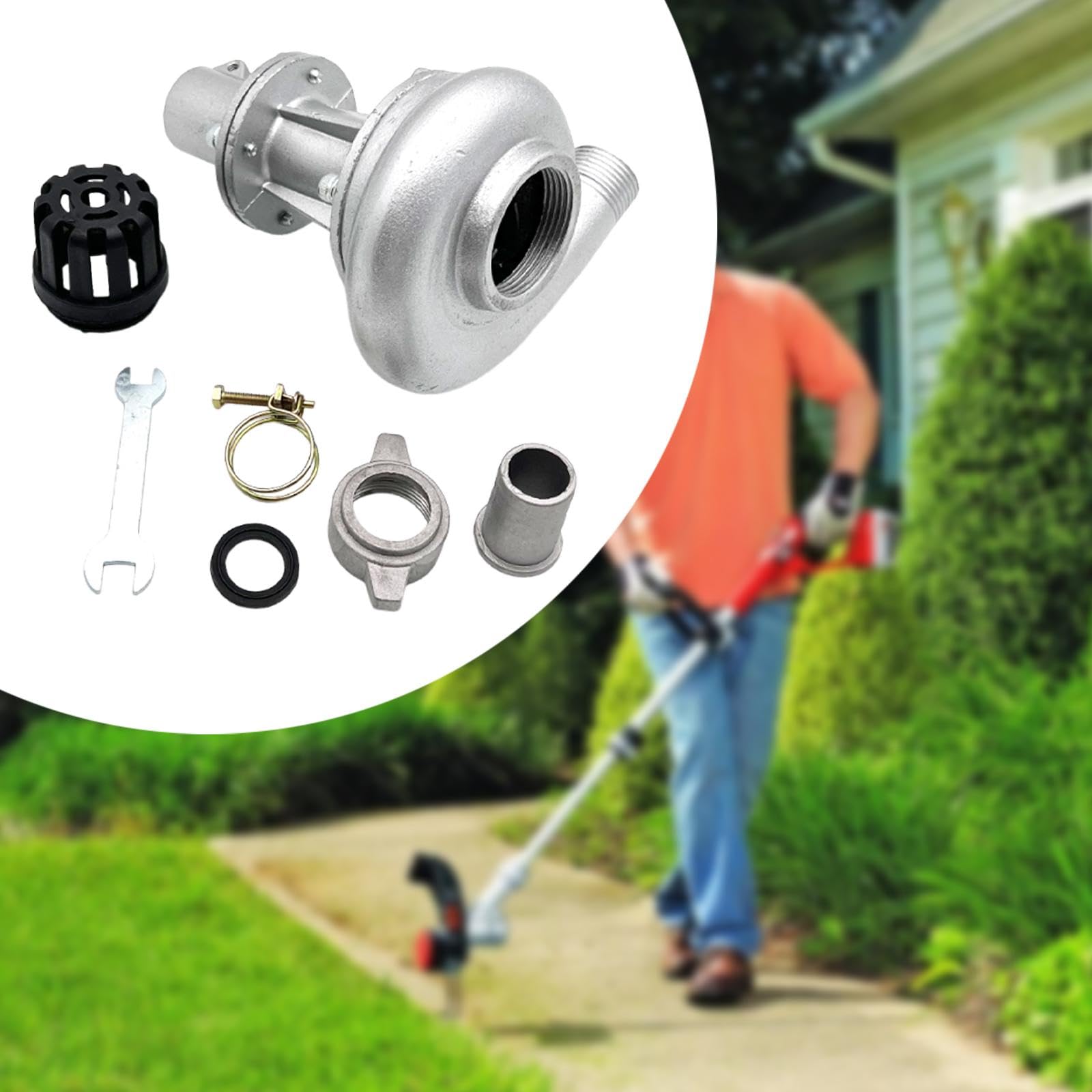 Set di Testine per Pompa dell'Acqua per Decespugliatore, Utensili Manuali da Giardino, Set di Attrezzi da Giardino Portatili per Esterni E Cortili
