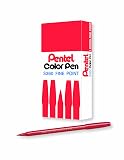 Pentel Arts Color Pen, Brown, Box of 12 (S360-106) – view 1