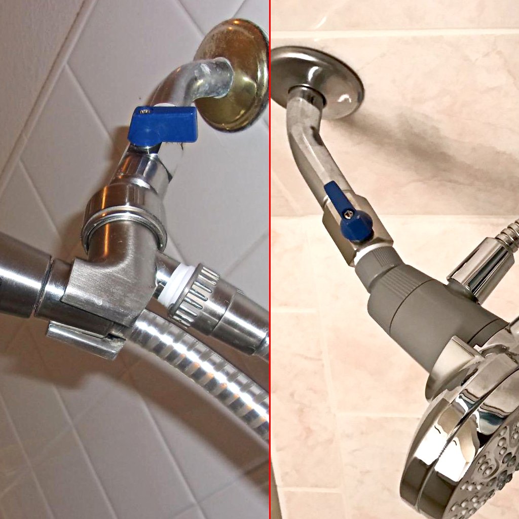 Sumnacon Shower Head ShutOff Valve 1/2Inch NPT, Shower Flow Control