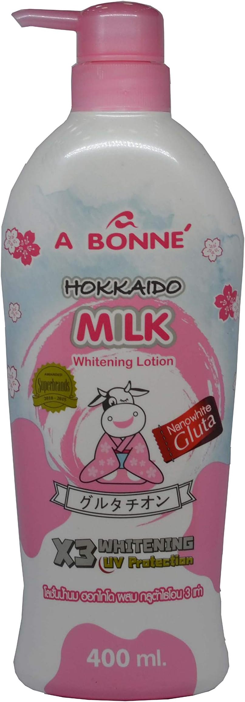 A BONNE HOKKAIDO MILK WHITENING LOTION 400ML