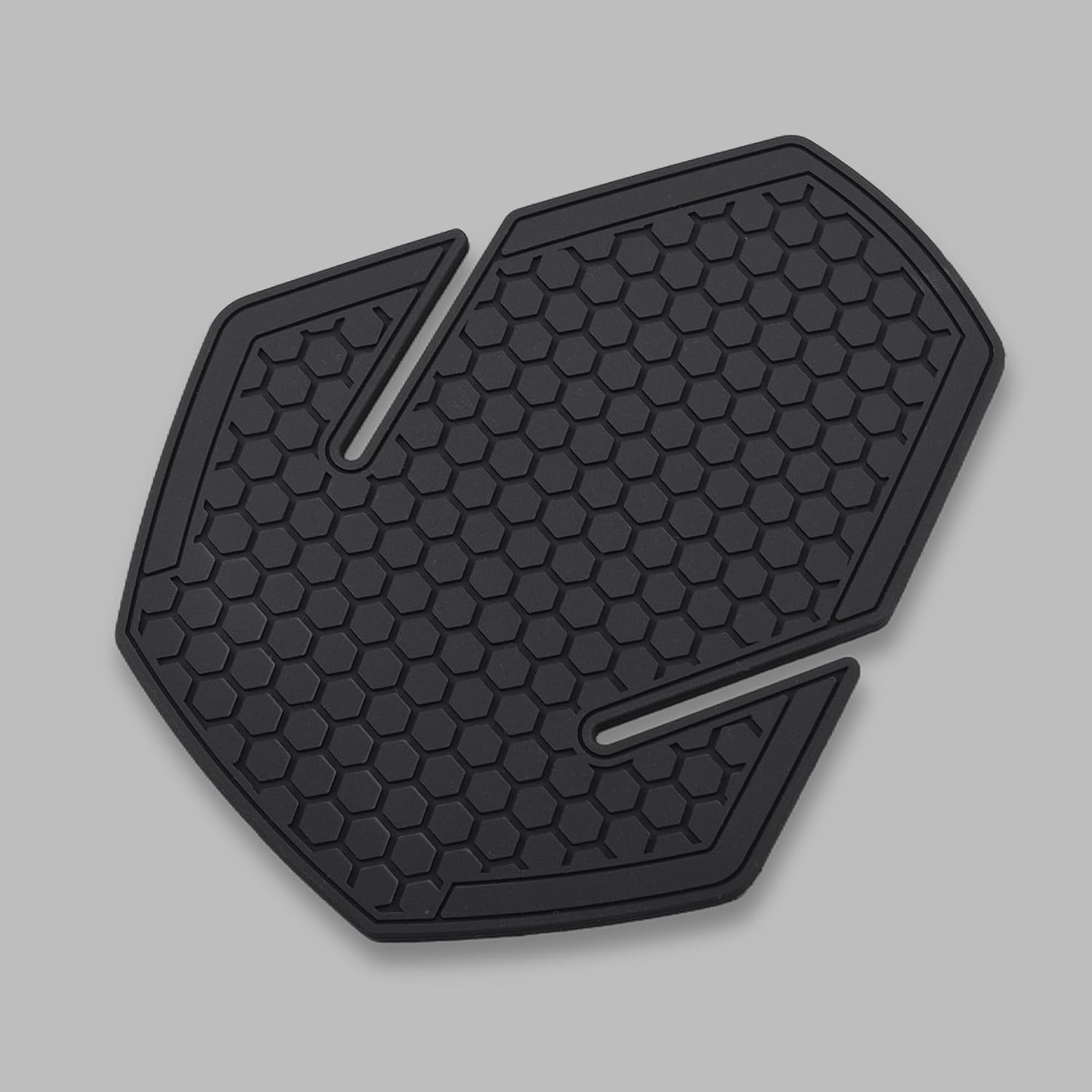 Motorcycle Tank Pads, Side Gas Knee Grip Protector Stickers, honeycomb Hexagonal Traction Decals for Kawasaki Eliminator SE 450 500, Ninja e-1, Z e-1 2024+ (grey)
