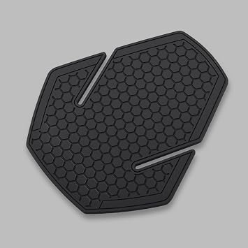 Motorcycle Tank Pads, Side Gas Knee Grip Protector Stickers, Honeycomb Hexagonal Traction Decals for Kawasaki Eliminator SE 450 500, Ninja e-1, Z e-1 2024+ Black
