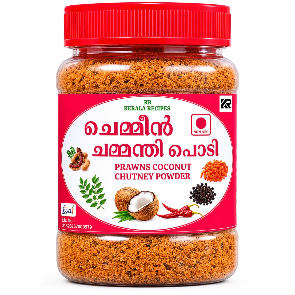 KR KERELA RECEIPES | Prawns Coconut Chutney Powder - Homemade South Indian Spice Blend | 200gm-image-21