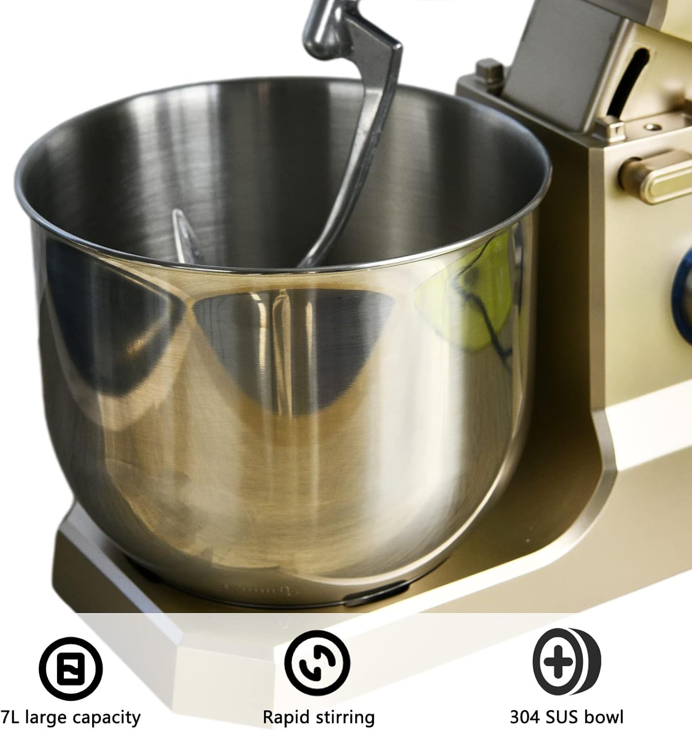 🛒 Crаzу Dеаlѕ Stand Mixer, 9 Qt. 800W Electric Kitchen Mixer with Dishwasher-Safe Dough Hooks, Flat Beaters, Balloon whisk & Safety cover Attachments for Most Home Cooks Flаѕh Sаlе Stand Mixer, 9 Qt. 800W Electric Kitchen Mixer with Dishwasher-Safe Dough Hooks, Flat Beaters, Balloon whisk & Safety cover Attachments for Most Home Cooks