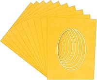 Vista 72 de CountryArtHouse Marco ovalado de 11 x 14 pulgadas, sin ácido, con núcleo blanco, corte biselado para fotos de 8 x 10 pulgadas, se adapta a marcos