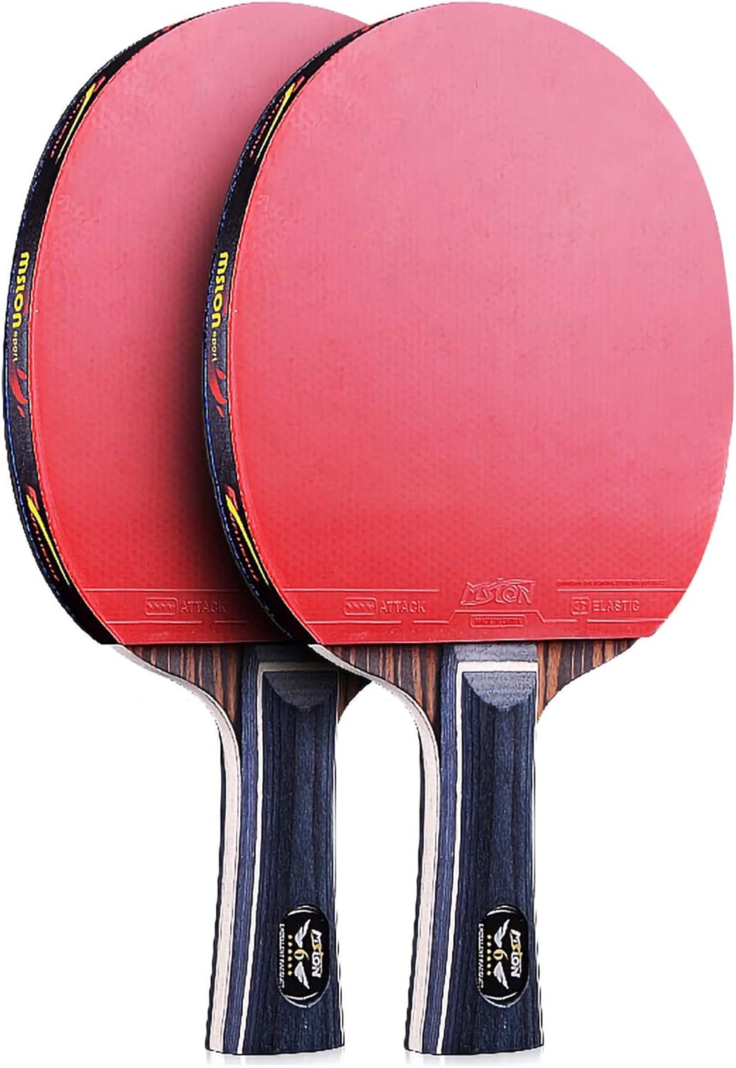 Table Tennis Bat Professional Advanced Ping Pong Racket 6 Star Game Comfortable Handle for Indoor Outdoor Home School/A/Long Handle