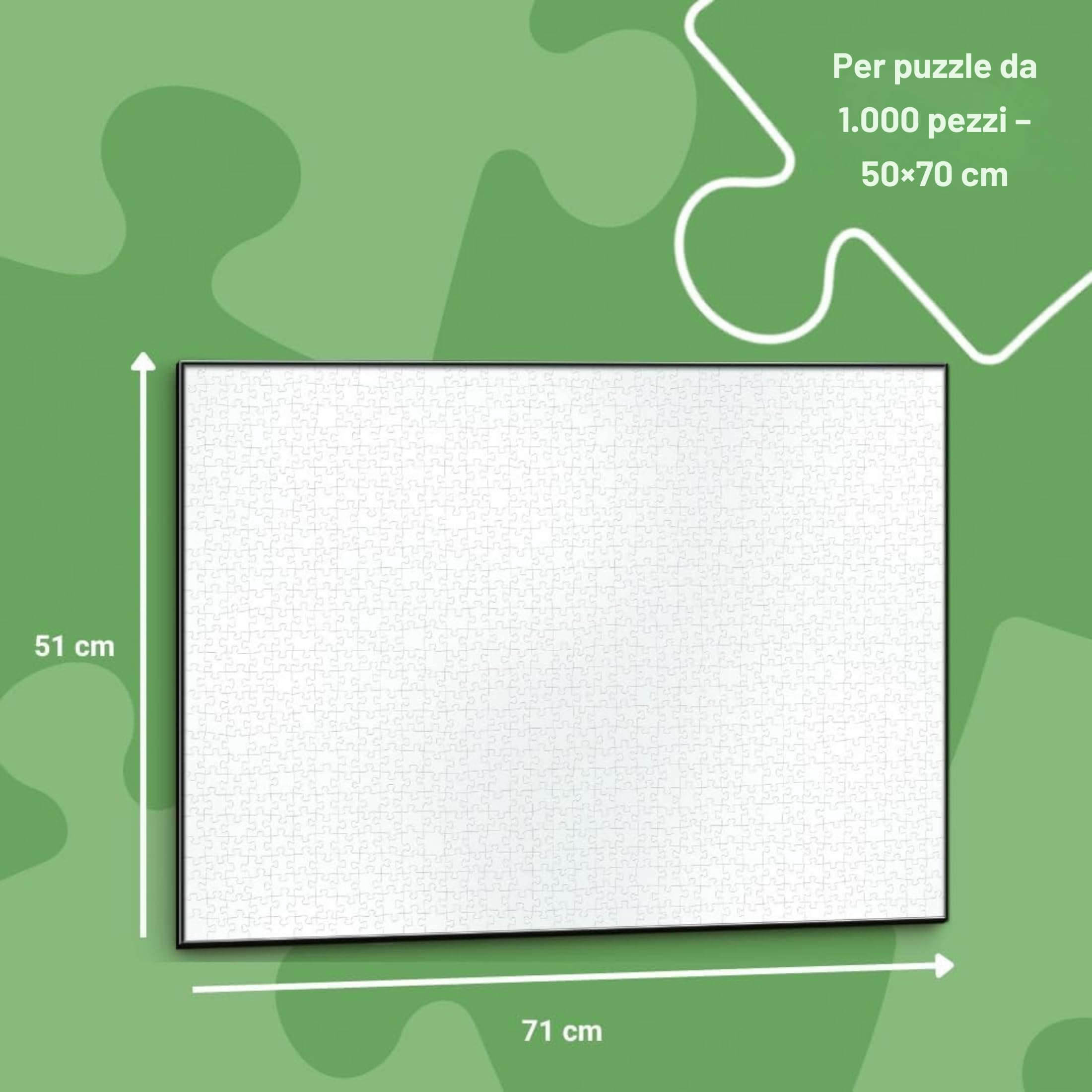 Ravensburger - Cornice per Puzzle 1000 Pezzi 70x50cm, Accessorio Adulti, Facile da Montare, Idee Regalo per Appassionati, Tutto il Necessario è Incluso, Puzzle non incluso