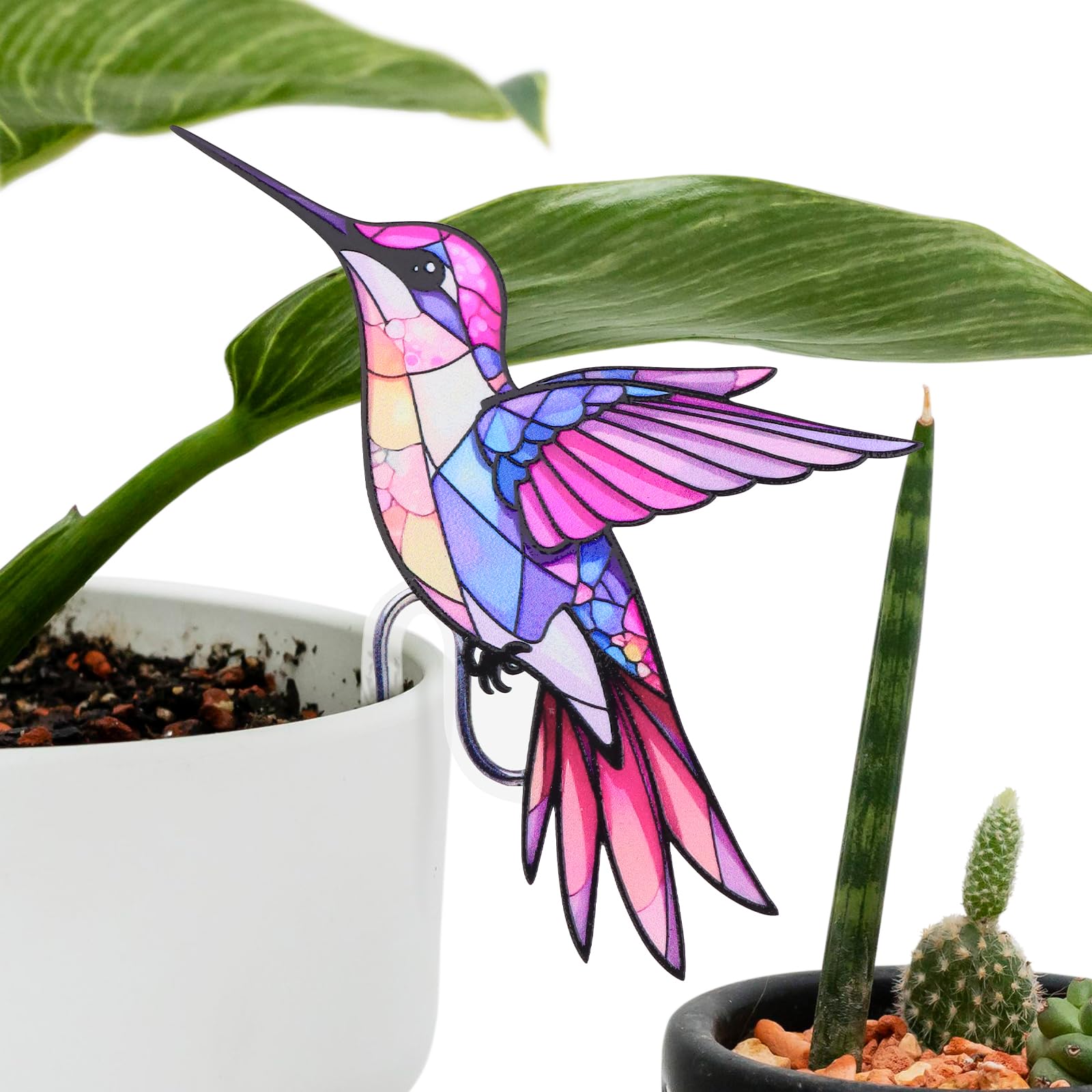 大判ステンドグラス Hummingbird ハミングバードと蘭グラスマスターズ社 Amazon.com: FBBP Hummingbird Gifts for Women, Hanging Plant