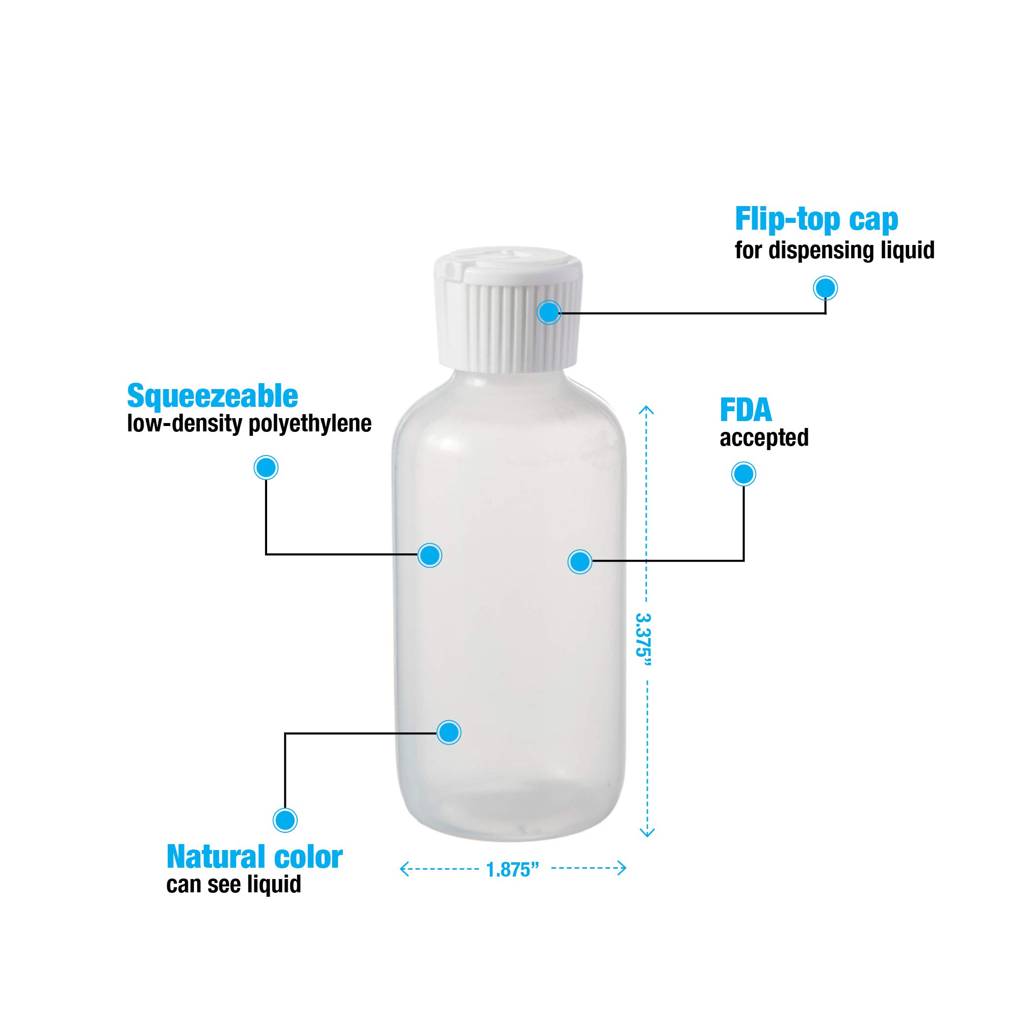 Dispensing Bottle, 4 oz, Automatic