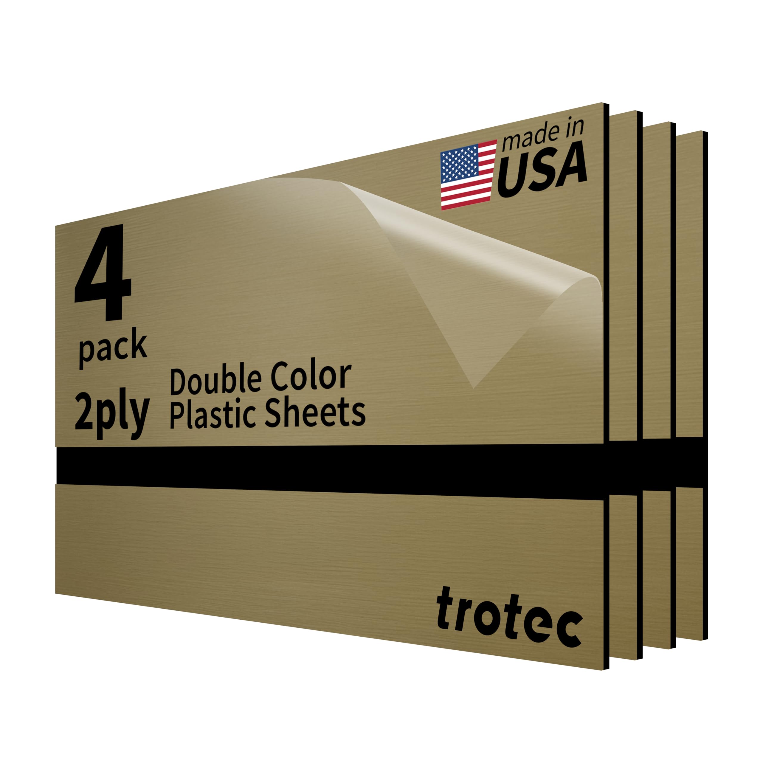 Trotec TroLase Metallic Acrylic Sheet 4 Qty x 12