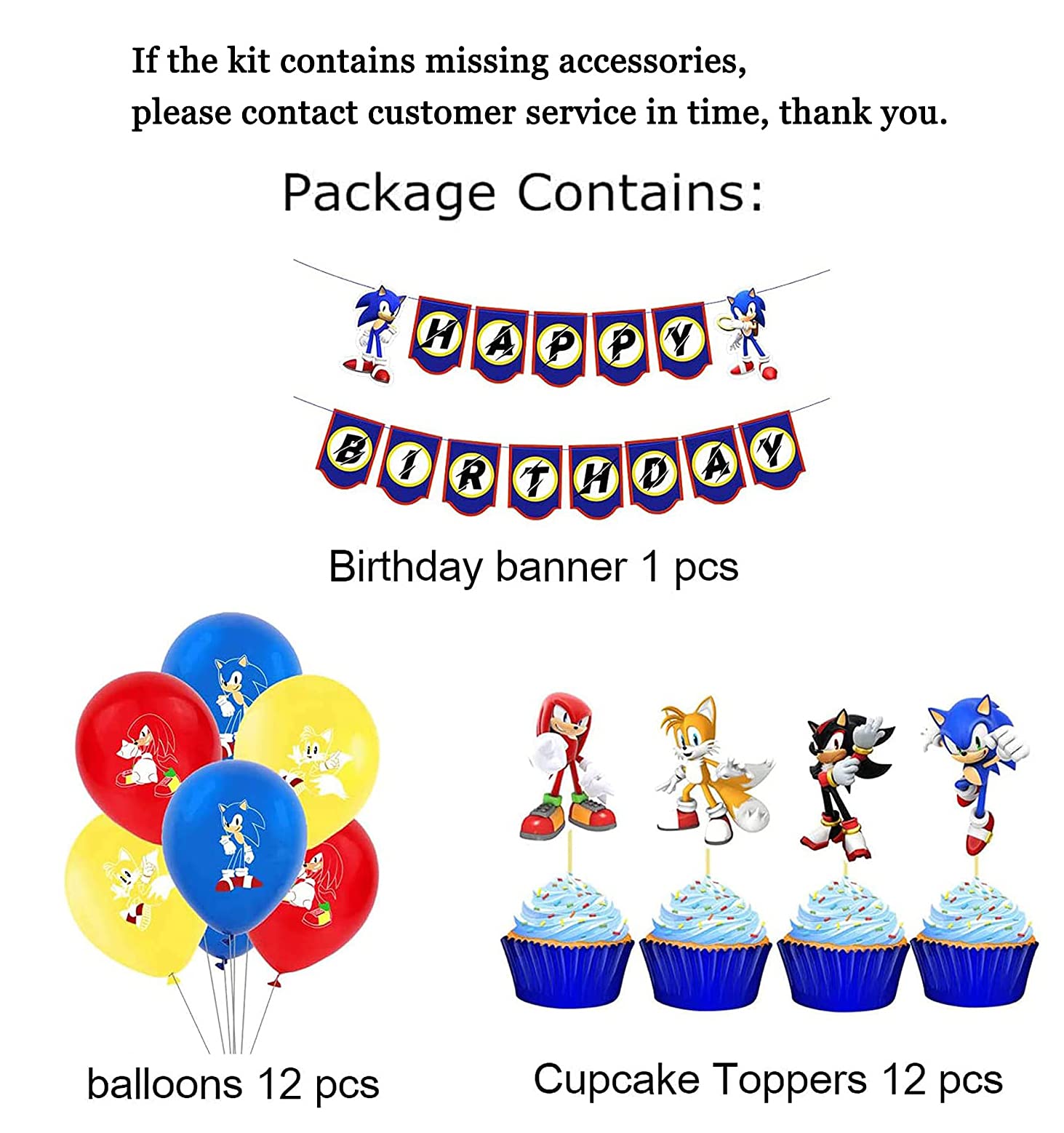 Buy rosepartyh Sonic the Hedgehog Birthday Party Decorations Sonic The