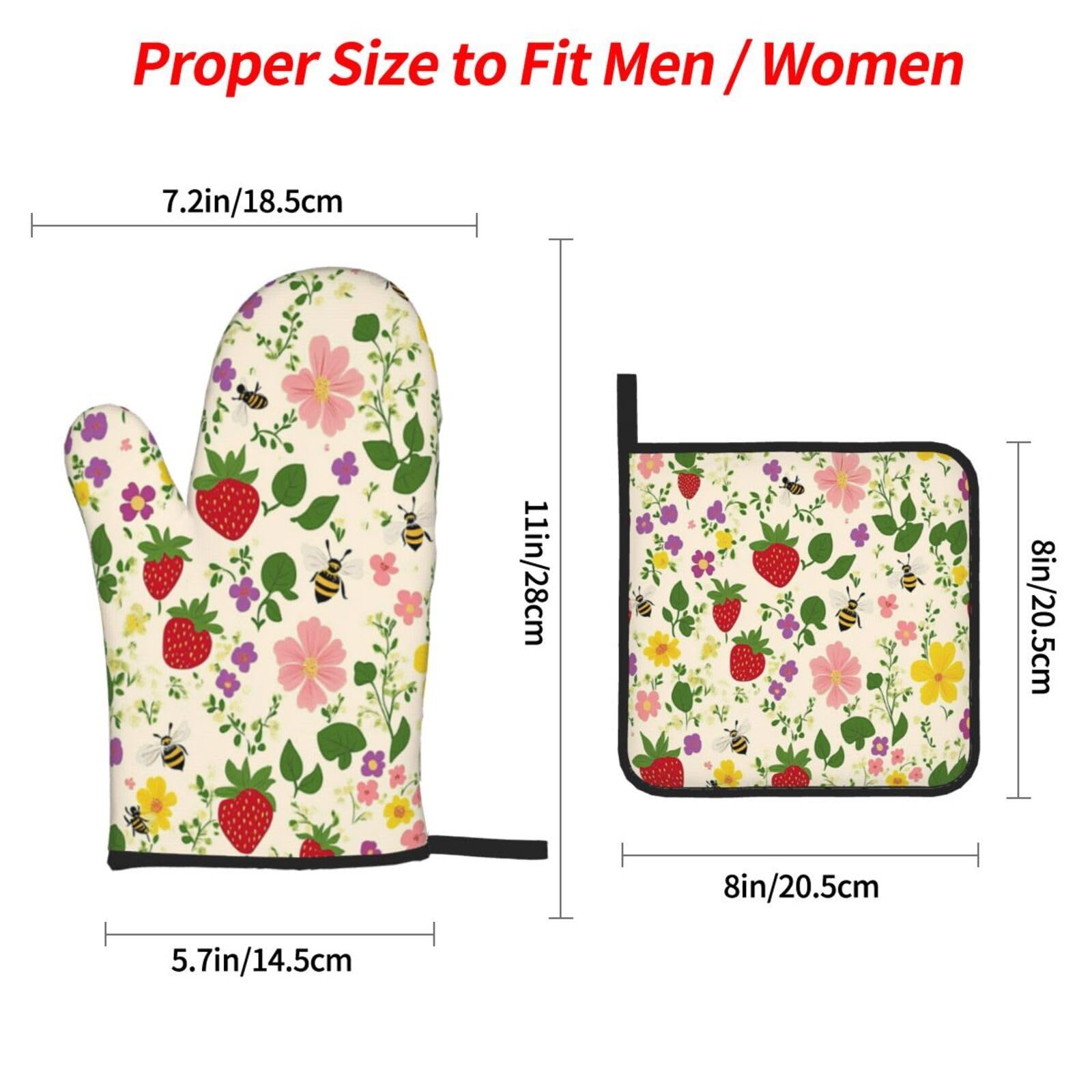Maniques de Cuisine Gants de Cuisson Lavable en Machine Facile a Nettoyer