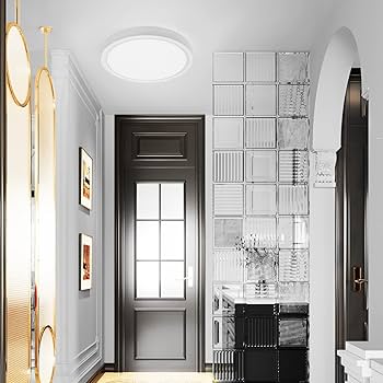 moonlightページ LED Flush Mount Ceiling Light, Super Slim 7 inch Ceiling