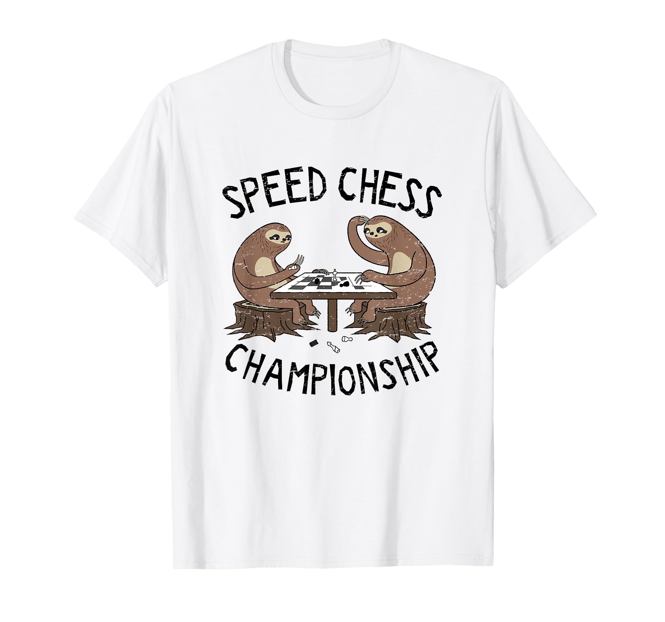Chess Championship - Funny Sloth Speed Chess T-Shirt