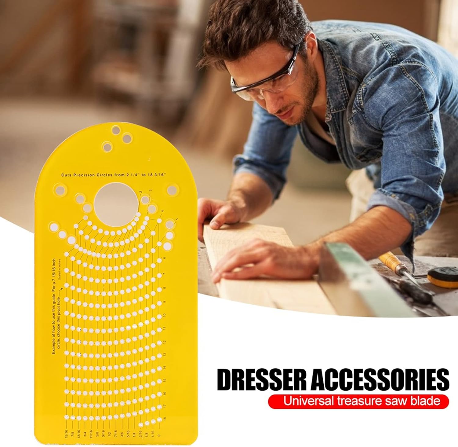 Circular Cutting Jig Trimmer Wood Milling Machine Accessories DIY Woodworking Tools