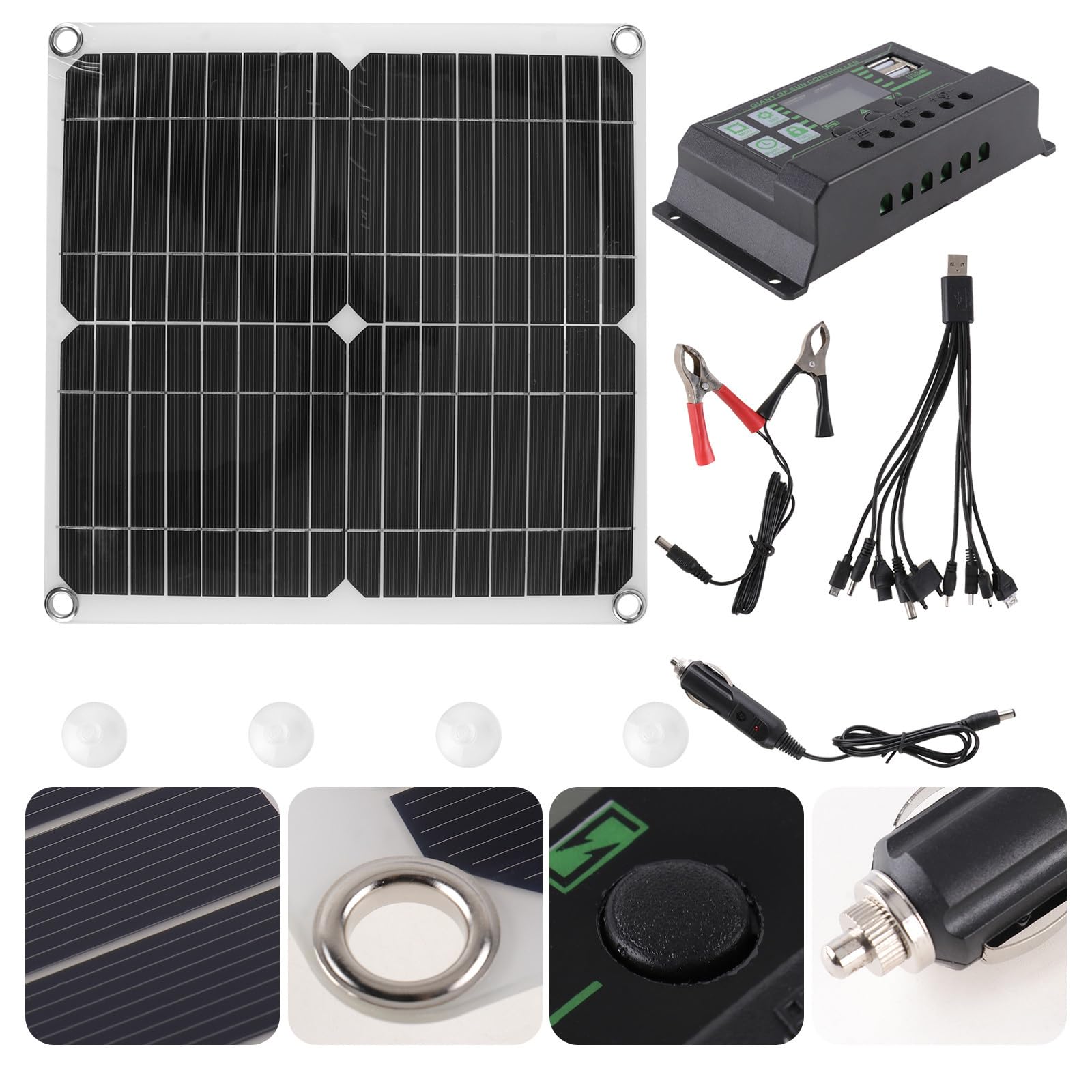 Pannello Solare 200w in Silicio Monocristallino Leggero | Campeggio e Viaggio, Resistente All'acqua, Rendimento 98%, Struttura ad Alta Resa