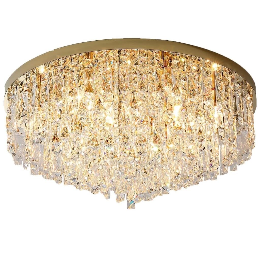 Plafonnier cristal de 60cm pour illuminer la salle à manger