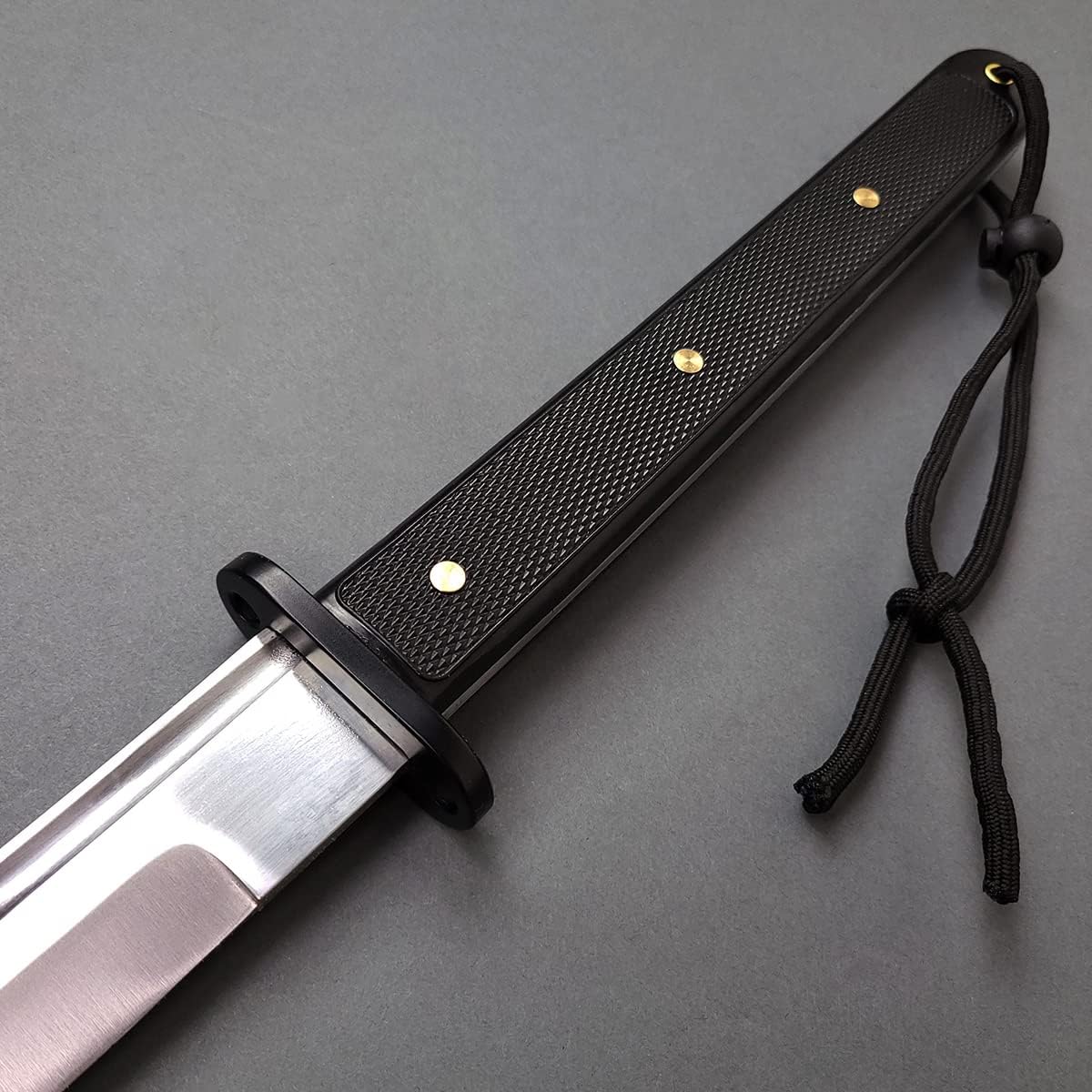 Musha Handmade 31" Tactical Samurai Wakizashi with 1045 Carbon Steel Full Tang Blade. for Collections for Beginner, Straw Mat Cutting Training Practice (Wakizashi)