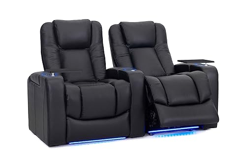 Octane Grand Leather Power Headrest & Power Recline Home Theater