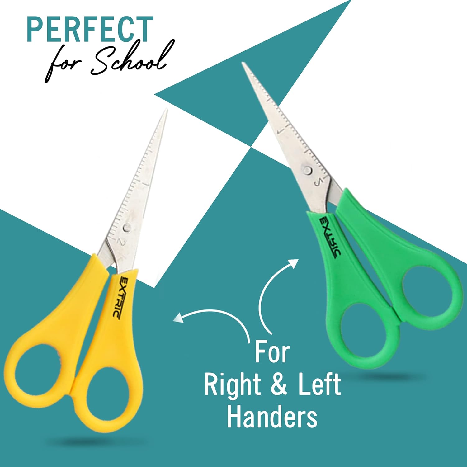 Kids Scissors 36 Count Pointed Kids Scissors with Stainless Steel Ruled Blade Right and Left Handed Scissors, Variety Colors Scissors for School Kids, Kid Scissors, Craft Scissors, School Scissors
