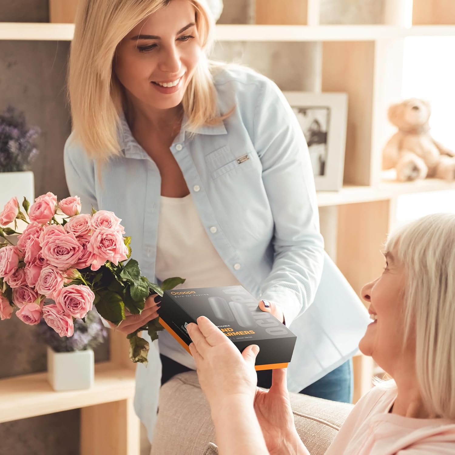 OCOOPA 2 in 1 Magnetic Rechargeable Hand Warmers, UT2s Mini Electric Handwarmers 2 Pack, Split USB-C, Reusable Portable Pocket Heater, Raynauds, Golf, Christmas, Tech Gifts for Women Men - Image 8