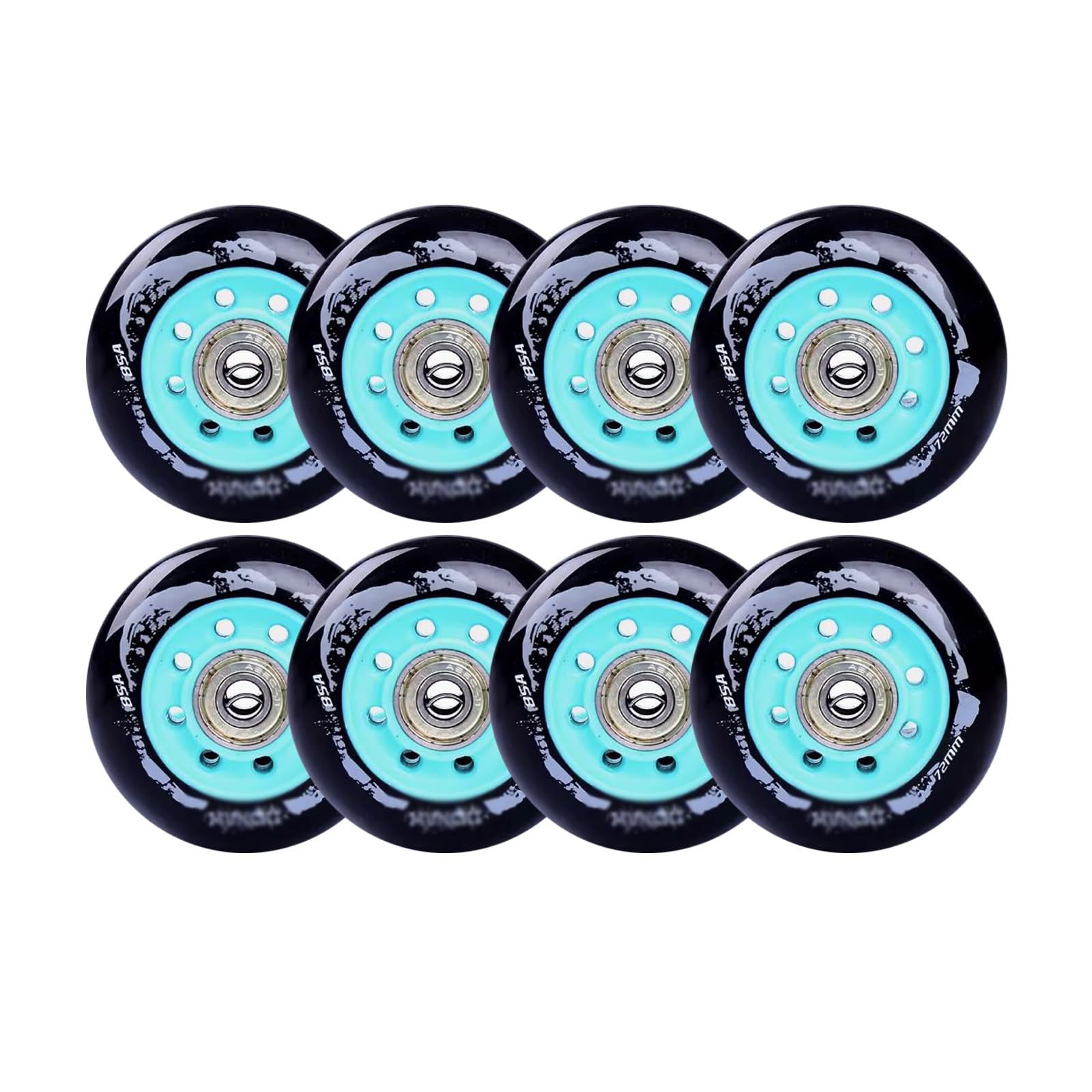 85A Lot de 8 roues de patins à roulettes en ligne 72 mm 76 mm