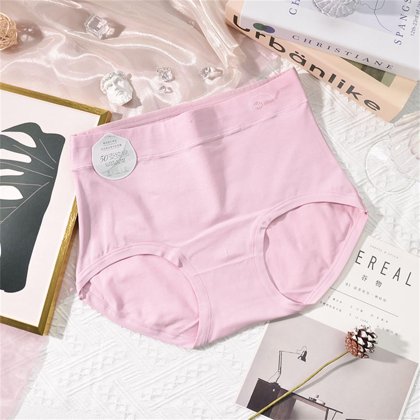 Slip Donna Biancheria Intima da Donna Plus Size Traspirante in Cotone Autunno E Inverno 5 Confezioni
