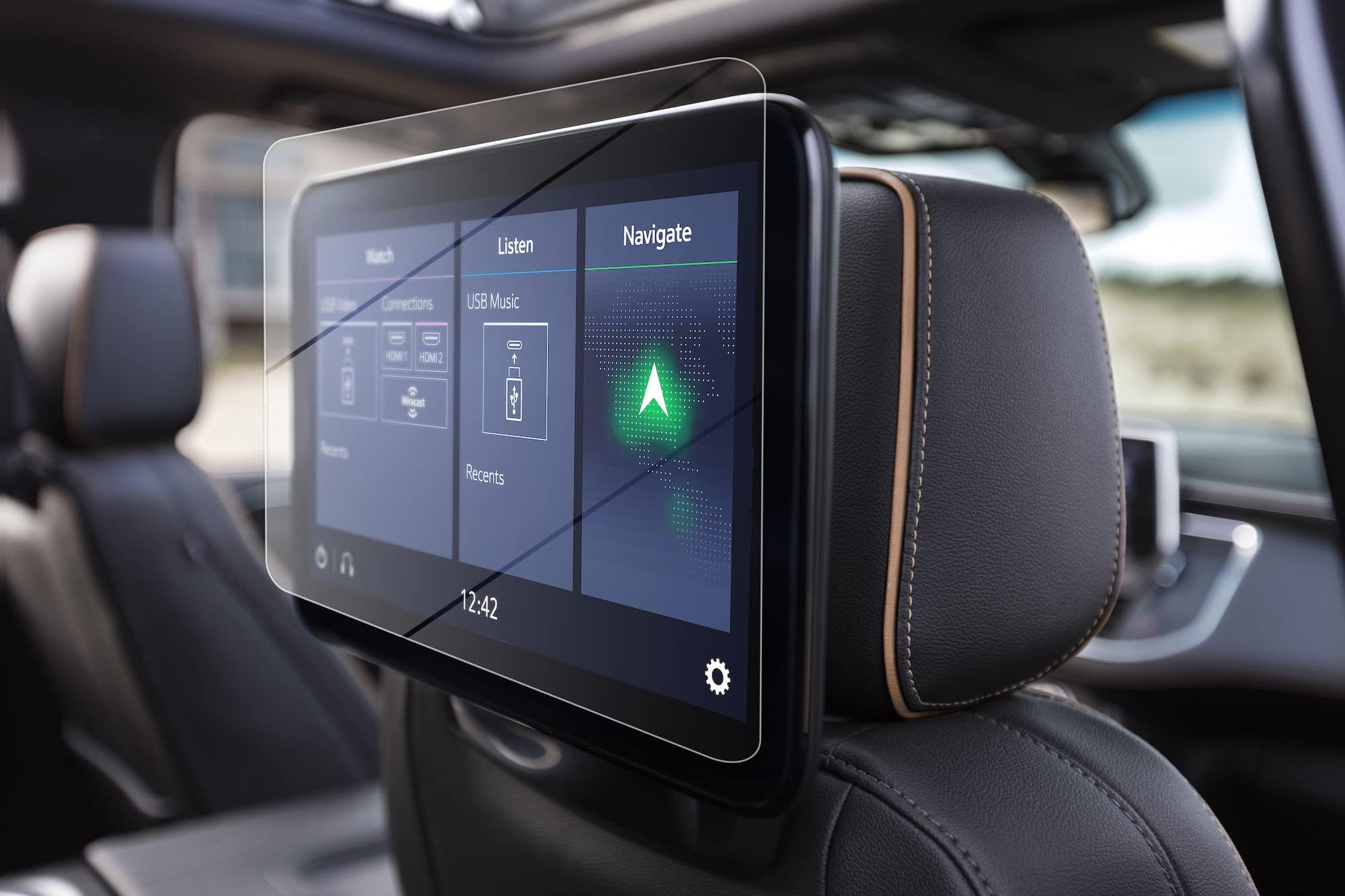 Tempered Glass Screen Protector for 2022-2025 GMC Yukon Denali Dual 12.6