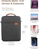 Vista 2 de MoKo Funda para tablet de 12.9 pulgadas, se adapta a iPad Pro M4 y Air M2 2024 de 13 pulgadas, iPad Pro 12.9 M2 y M1, Surface Laptop Go 12.4, Galaxy