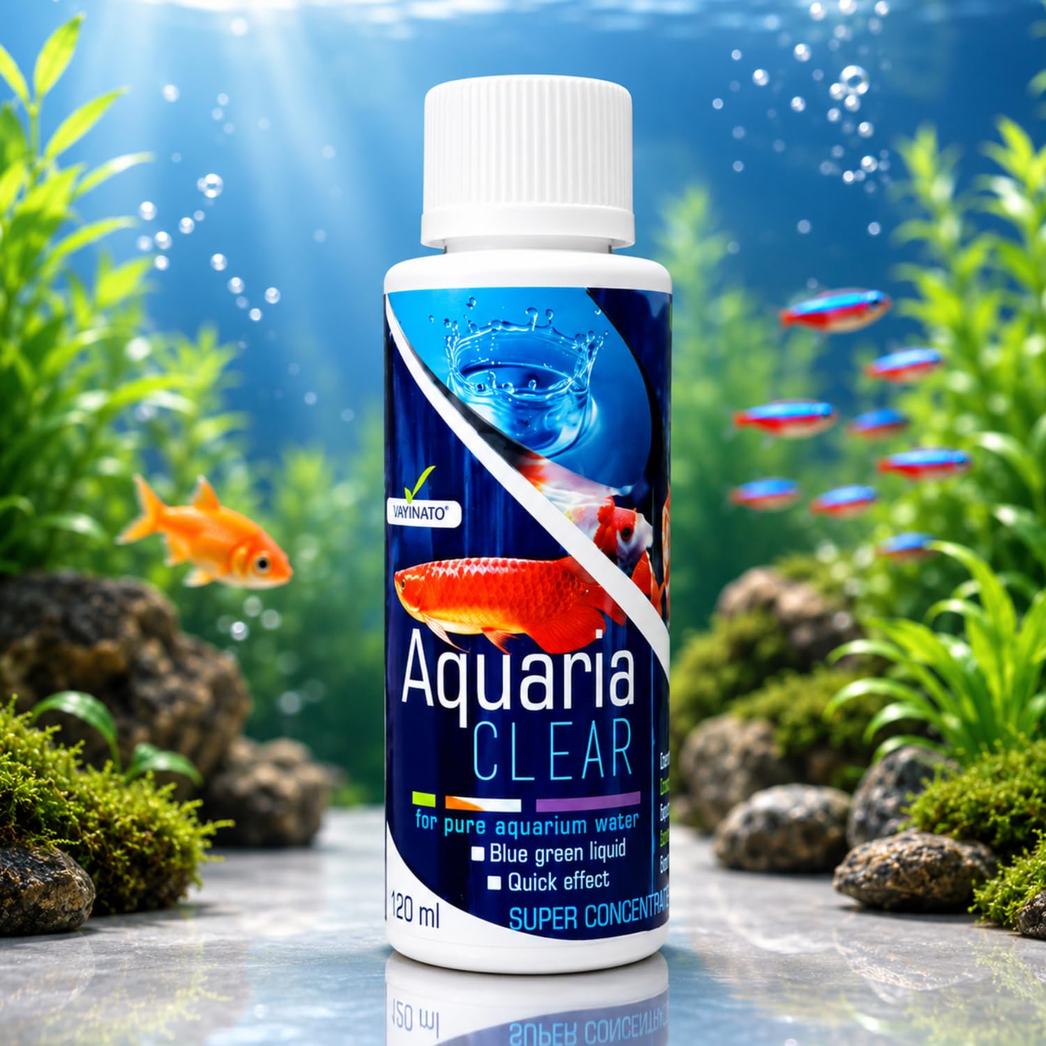 Aquatic Remedies (Pack of 1) 120ml Aquaria Clear for Aquarium Fish Tank Cloudy Water Remover | for Crystal Clear Water By Petzlifeworld