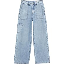 EX M&S Womens Relaxed High Waisted Carpenter Wide Leg Jeans Marks and Spencer Ladies Denim Pants All Waist Leg Sizes UK 10-24