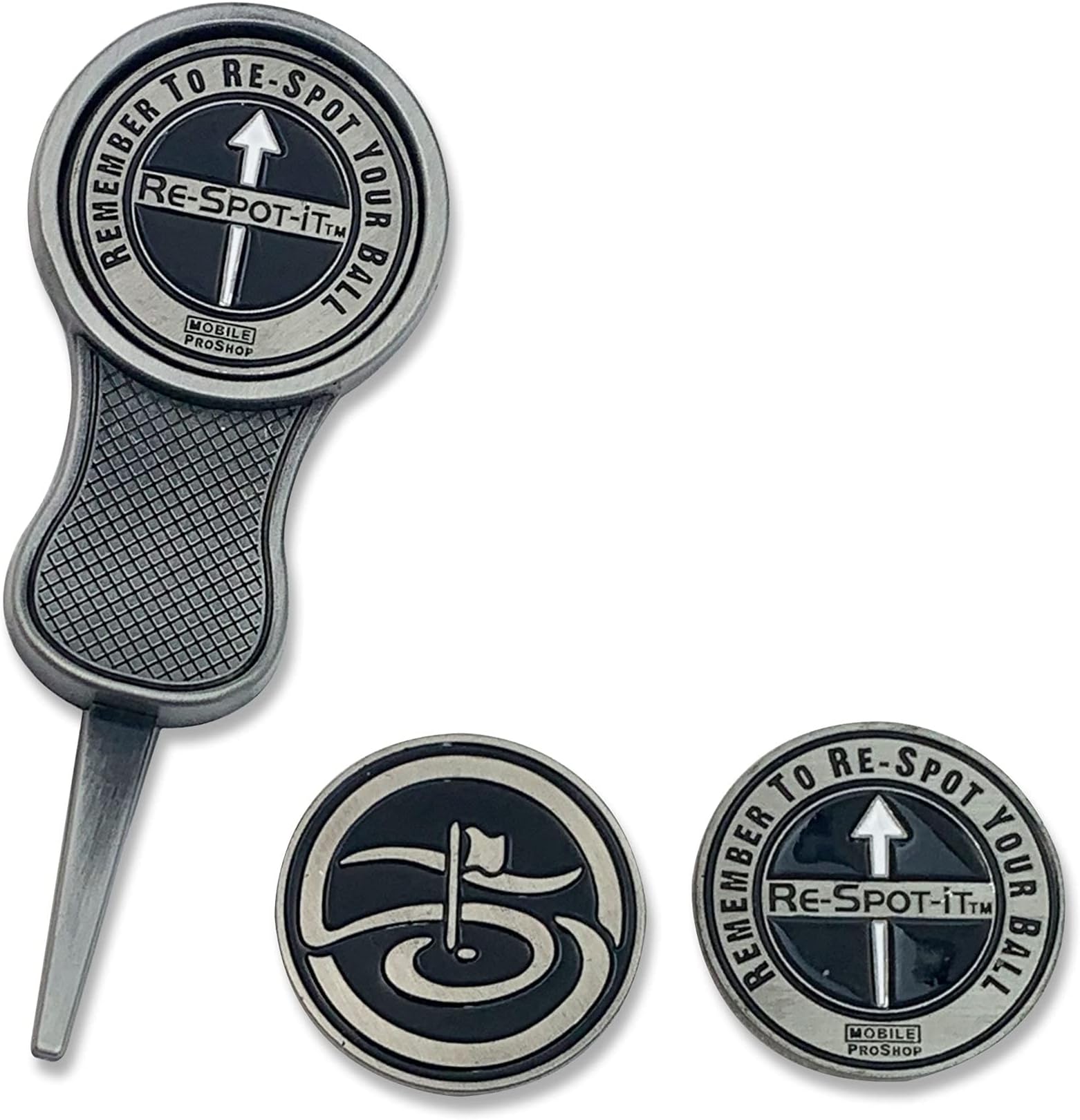 Mobile Pro Shop Single Prong Divot Repair Tool - Divot Tool with Removable Magnetic Ball Marker โ Compact & Lightweight Golf Divot Fixer