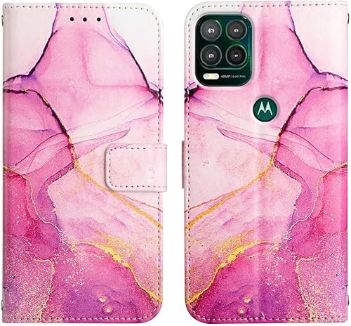 Miniatura 3 de COTDINFOR Funda protectora compatible con Motorola Moto G Stylus 5G para mujer, con tarjetero y función atril, de piel de lujo con función atril, a