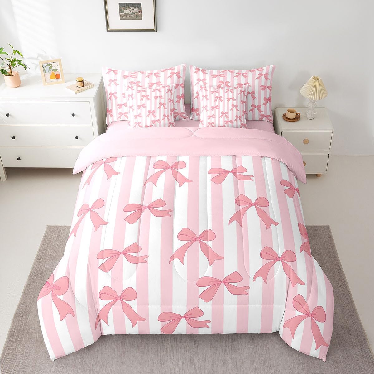 Feelyou Sun and Moon Comforter Set Queen Size 7 Pieces, Constellation Galaxy Bedding Set for All Season, Psychedelic Boho Bed in a Bag with Comforter, Sheets, Pillowcases & Cushion Cover