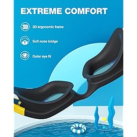 ZIONOR Kids Swim Goggles, G1 MINI UV Protection Anti-Fog Polarized Swimming Goggles for Age 6-14