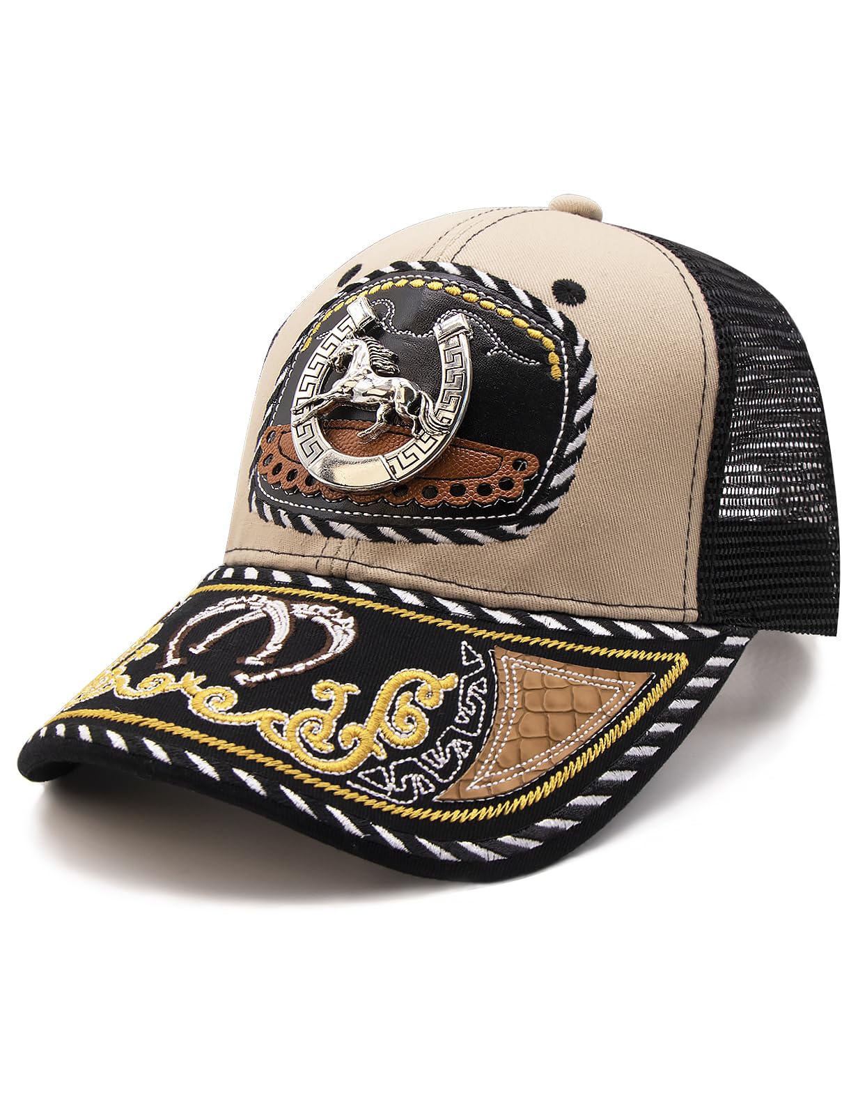 URAMAN Cowboy Trucker Hats for Women Men Western Cowgirl Cute Baseball Cap