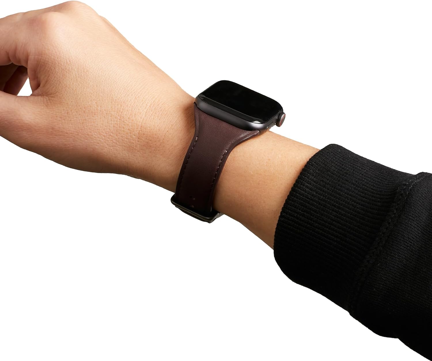 Bellroy Classic Watch Strap (Compatible with Apple Watch 44-49mm, band for work or casual wear) - Ganache