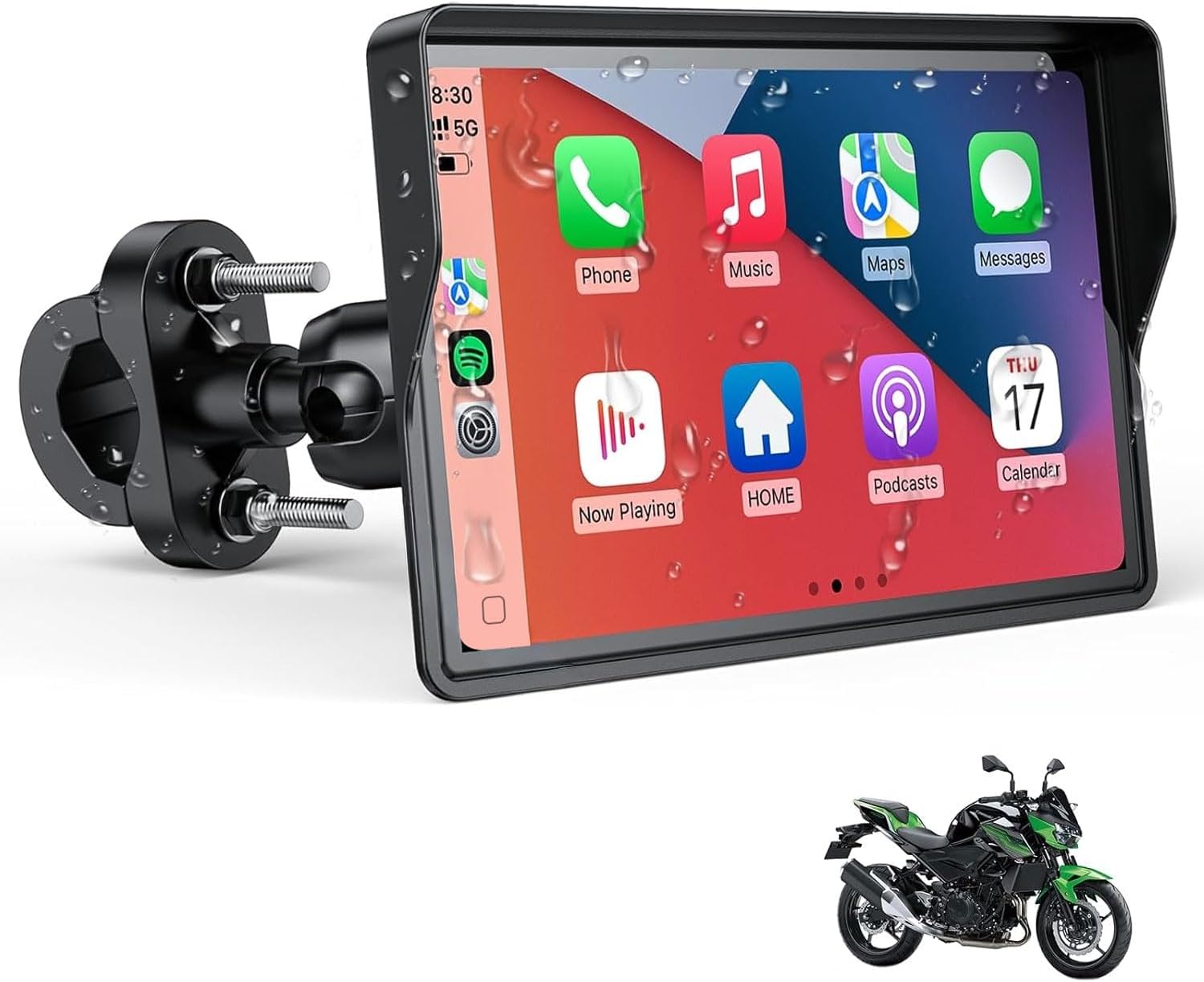 WonVon 7 Inch Wireless Motorcycle...