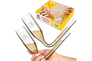 Chic and Sophisticated Bachelorette Party Accessory: Champagne Shooter Bong Glasses