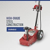 Vista 3 de Strongway Gato de Piso de Servicio Neumático/Hidráulico de Elevación Rápida de 22 Toneladas