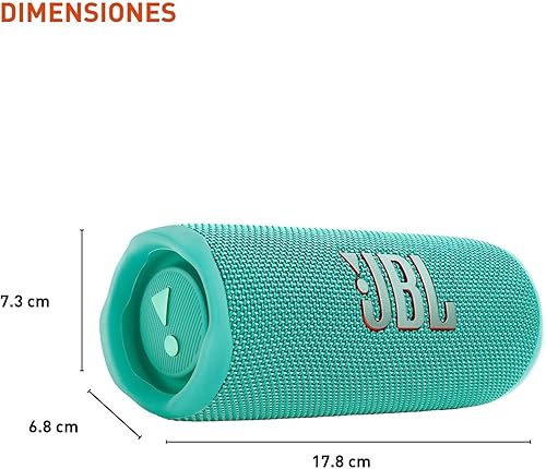 Miniatura 3 de JBL FLIP 6 Altavoz portátil inalámbrico Bluetooth IP67 impermeable - GT - Verde azulado (renovado)