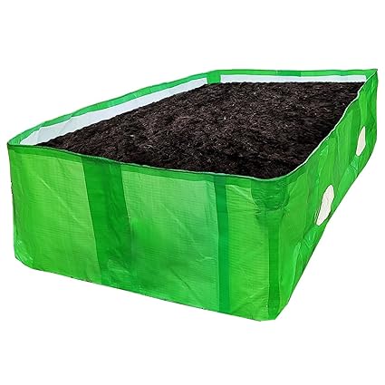 Singhal HDPE UV Stabilized Vermi Compost Bed, 100% Virgin Quality Material, Green and White, Vermibed Agro Vermicompost Bed (Vermi Bed), Agro Vermi Compost Making Bed (425 GSM, 12x4x2 Ft)