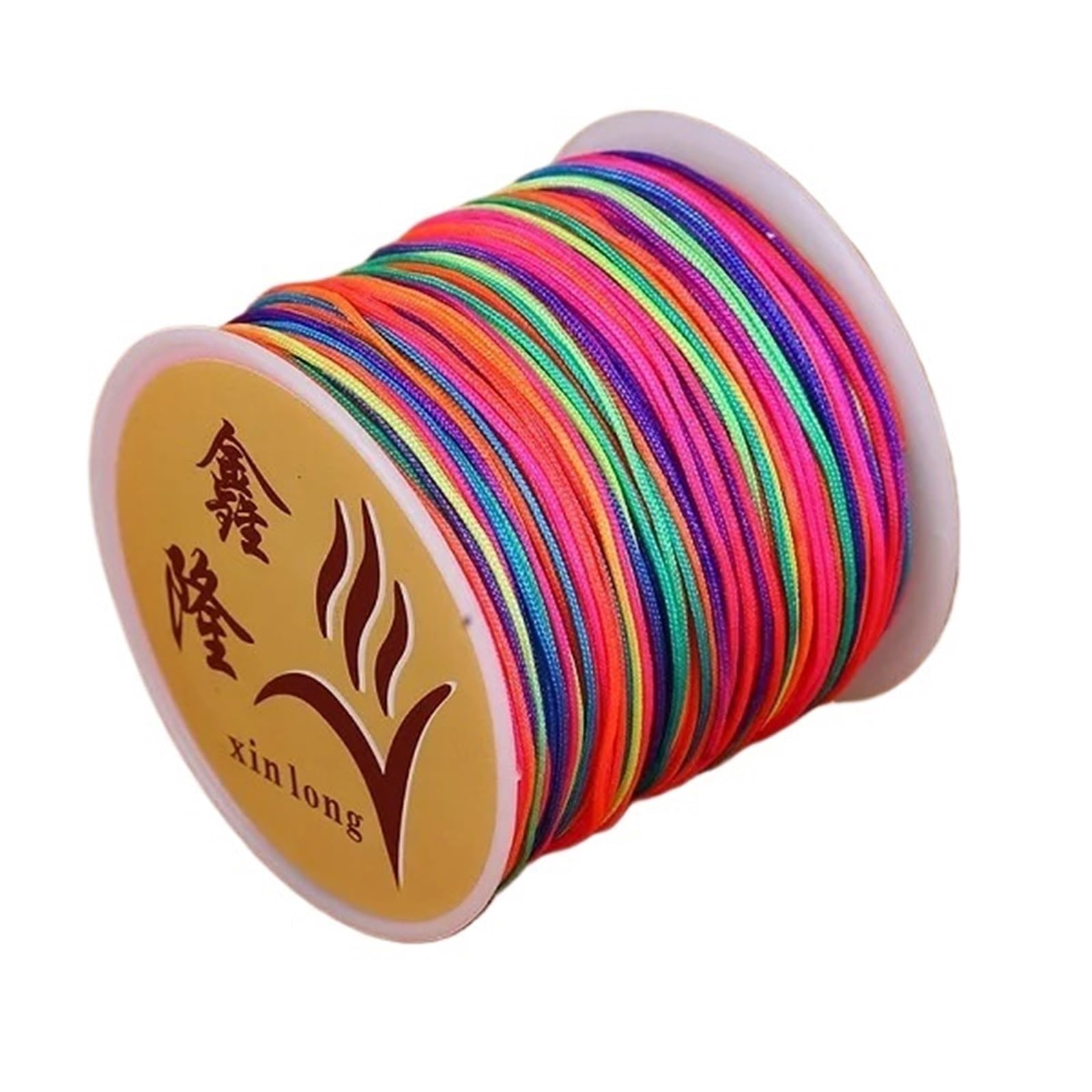 Nylon Cord Thread 20PCS 40m/lot 0.8mm Cotton Knotting Macrame Cord Nylon Thread String DIY Beading Braided Bracelet Jewelry Making for Making Bracelet, Necklace, Chinese Knot(15)