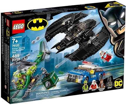 LEGO DC باتمان باتمان جناح الخفاش وThe Riddler Heist 76120 Building Kit 489 قطعة