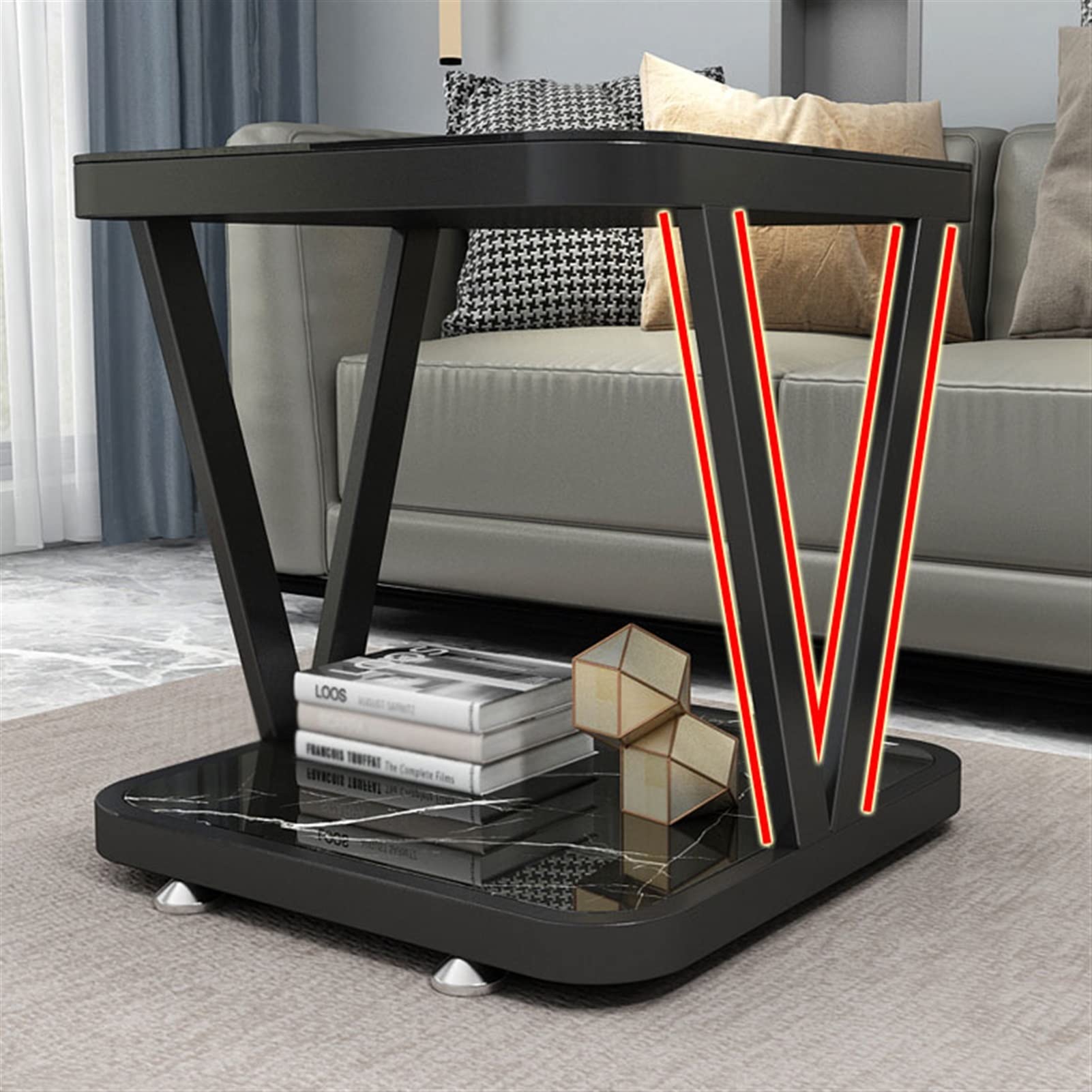 UNNS Fin de Table Table d'appoint de Canapé Mode Light Prestige Table Basse Décorative Table Basse Creative Iron Creative Table Basse Convenant au Salon Chambre à Coucher