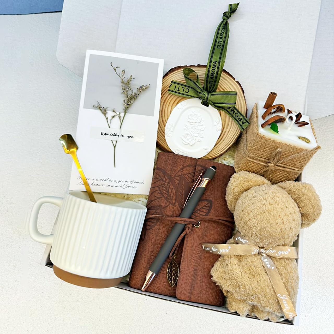 Gifts Box for Women Birthday Bachelorette Pregnancy Gift Set for Women Employee Mother New Mom Stepmom Daughter in Law Friends Female Sister Wife Her Girlfriend Bridesmaid Get Well Gift Baskets