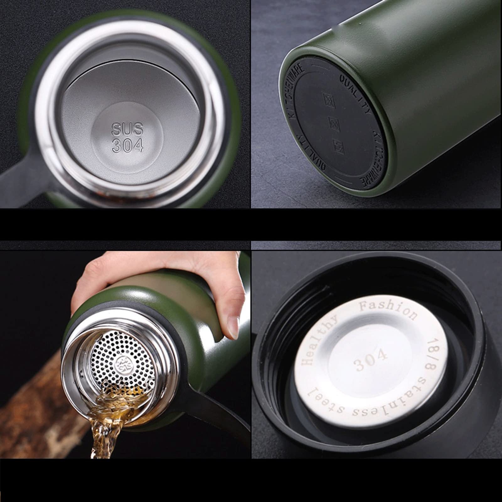 Thermoskanne, Kaffee-Reisebecher, Isolierbecher, Outdoor-Sport, Wasserflasche, Edelstahl, Sport-Reisetopf, tragbar, Geschenkbecher, Einweihungsparty