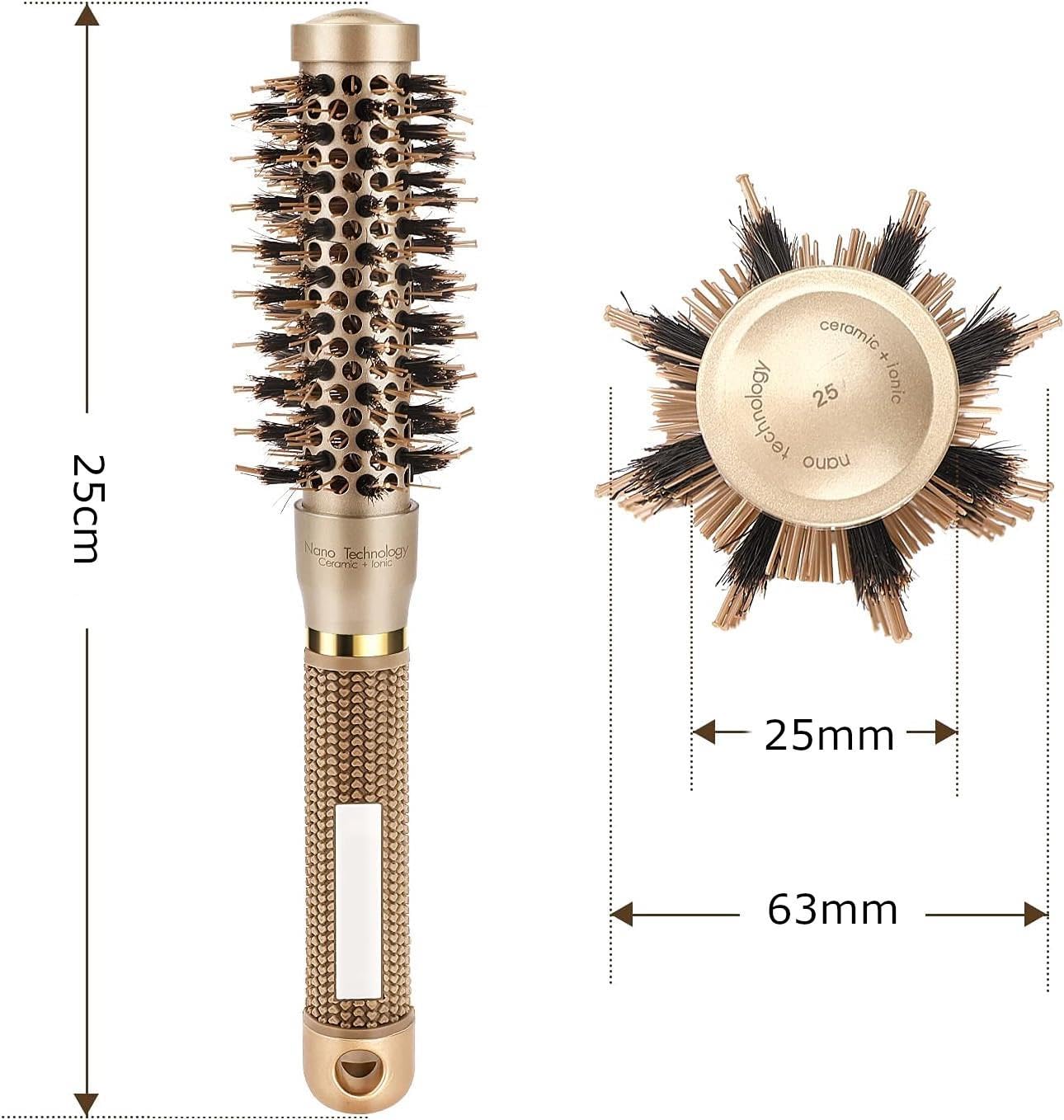 Valkyrie 25mm Nano Teknoloji Seramik + İyonik Termal Fön Saç Fırçası Profesyonel Seri 1. Kalite Salon Seri