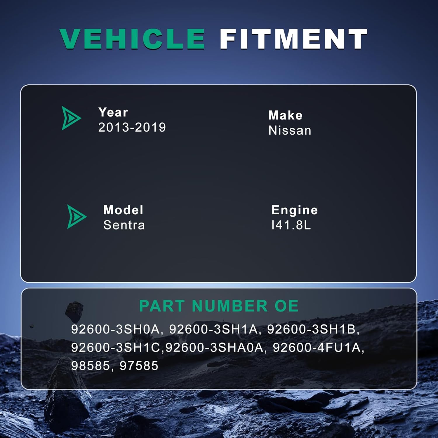 92600-3SH0A AC Compressor Compatible with Nissan Sentra L4 1.8L 2013-2019 Replacement # 92600-3SH1A 92600-3SH1B 92600-3SH1C Air conditioner Compressor with Pre-Filled Oil