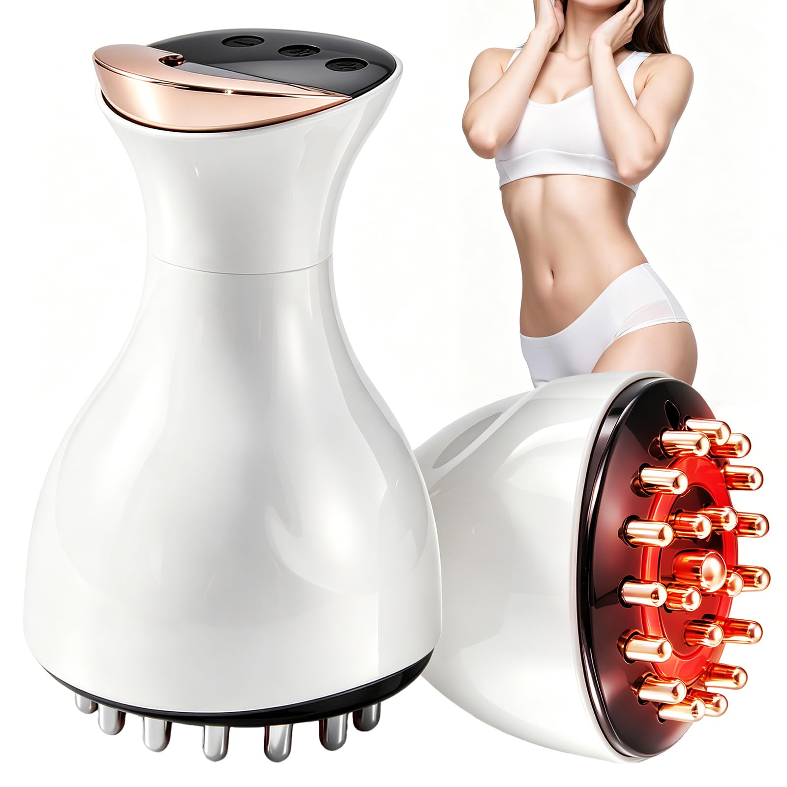Photo 1 of Kitusi Lymphatic Drainage Massager & Anti Cellulite Massage Tool, for Legs, Arms & Belly, Body,Helps Reduce Stretch Marks & Cellulite,with Microcurrent, Light Heat & Vibration